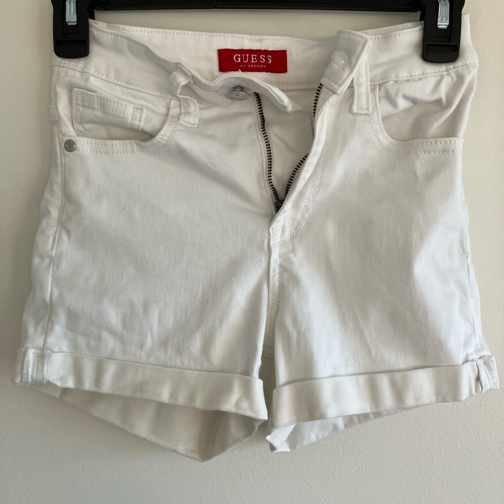 Guess Women's Classic White Jean Shorts